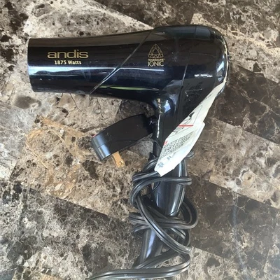 Secador de pelo andis 1875W turmalina cerámica iónico salón negro 80750 Foto 1 de 3