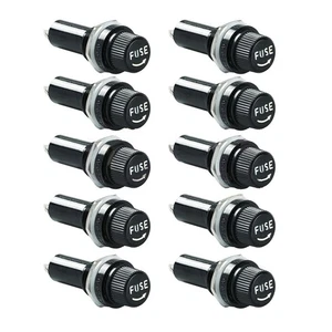 Fuse Holder Holder Fuse Socket High Quality Mount Mount Chassis. Black Fuse - Picture 1 of 17