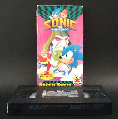Sonic The Hedgehog Super Sonic VHS 1994 SEGA Animated Series Rare HTF 90s - Image 1 of 4