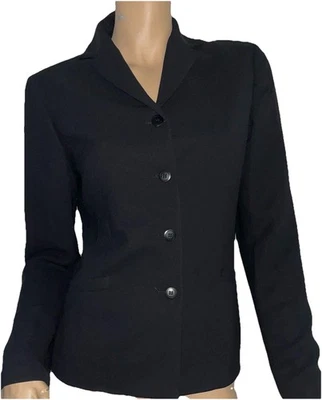 Chaqueta casual esquina anexo esencial forrada negra talla 8 Foto 1 de 4