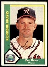 1990 ProCards AAA Paul Marak IP Signed Auto Richmond Braves #400
