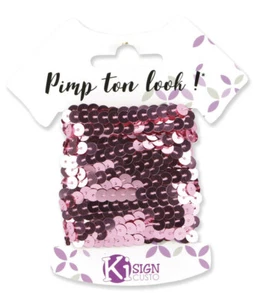 Cinta De Lentejuelas Rosa India 6m Ancho 6 Mm - Imagen 1 de 1