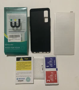 Weycolor For LG Stylo 7 5G Black Silicone Phone Case with 2 Screen Protectors - Picture 1 of 6