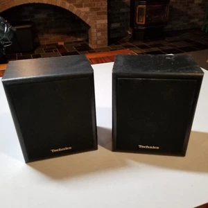 Technics Bookshelf Speakers Model SB-S937 55W Wood Finish Black Colored SVL - Picture 1 of 7