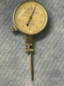 ANGLE GAUGE,B.C. AMES CO.Precision Dial Indicator ANGLE CHECK V Gauge, 5 Degrees - Picture 1 of 9
