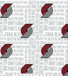 Fabric NBA Portland Trailblazers Basketball Logo Fleece 1 1/3 Yards x 58" w NEW - Picture 1 of 1