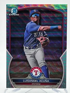 2023 Bowman Draft Chrome Luisangel Acuña Pink Aqua Wave Refractor /125 #BDC-193 - Picture 1 of 2