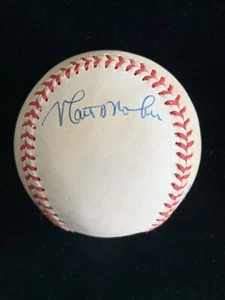 Matt Nokes Tigers Yankees SIGNED Official AL Bobby Brown Baseball w/ hologram - Picture 1 of 6