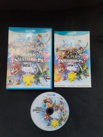 Super Smash Bros. Nintendo Wii U 2014 Brothers WiiU Complete With Manual Clean