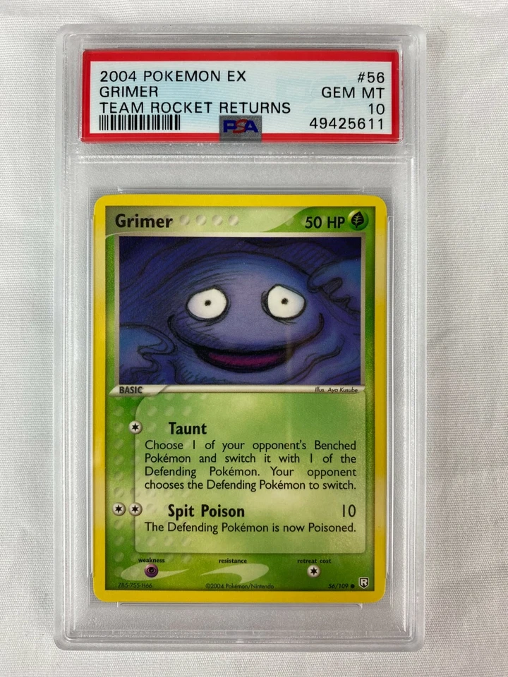 PSA 10 Gem Mint Grimer 2004 EX Team Rocket Returns #56 - Image 1 of 1