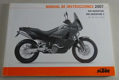 Manuale Di Istruzioni KTM 990 Adventure / Adventure S Anno Modello 2007 - Immagine 1 di 2