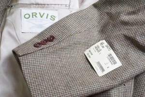 Orvis Preswick Tweed 100% Lana Marrón Tejido Lana Deporte Abrigo Talla 48L Nuevo - Imagen 1 de 9
