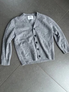 Zara Boys Kids Grey Button Sweater Size 7T - Picture 1 of 6