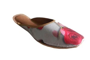 Women Clogs Slippers Self Printed Shoes Clogs Leather Flip-Flops Flat US 6 - Picture 1 of 6