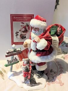 Limited Edition Possible Dreams Santa Claus "Christmas At The Dog Park" Figurine