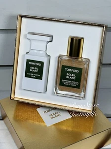 Tom Ford Private Blend Soleil Blanc 2-Pc Set, 50mL EDP+45mL Body Oil, New in Box - Picture 1 of 11