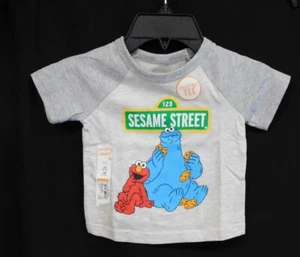 NWT - Infant Boy's Sesame Street Graphic Tee from Jumping Beans - Gray  - Sz 3M - Picture 1 of 2