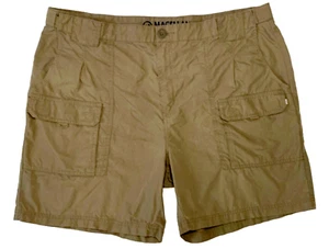 Magellan Outdoors Mens Cargo Shorts Sz 42 Beige Hiking Fishing Pockets 7”Inseam - Picture 1 of 17