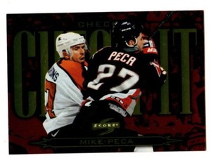 1997-98 Score CHECK-IT #14 Mike Peca BUFFALO SABRES Michael