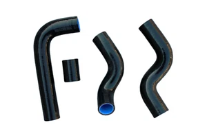 Fit BMW 1500/1600/1800/2000 TI/SA/TII M10 1962-1972 Silicone Hose Kit BLACK - Picture 1 of 4