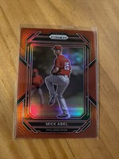 Mick Abel 2023 Prizm Baseball Red /199 #40 Phillies Prospect RC Color Match