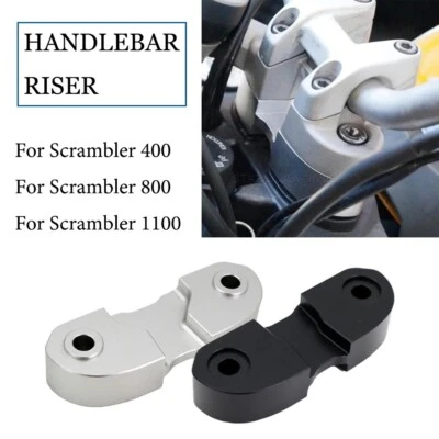 Motorcycle Handle Bar Risers Clamp Raised For Ducati Scrambler 400 800 1100 - Imagem 1 de 4