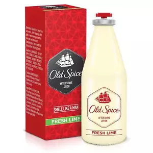 Old Spice After Shave Lozione Fragranza Fresca Lime & Fragranza Originale 150 ML - Foto 1 di 4