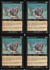 MTG: PHYREXIAN DRIVER Nemesis COMMON; played, Excellent condition x4