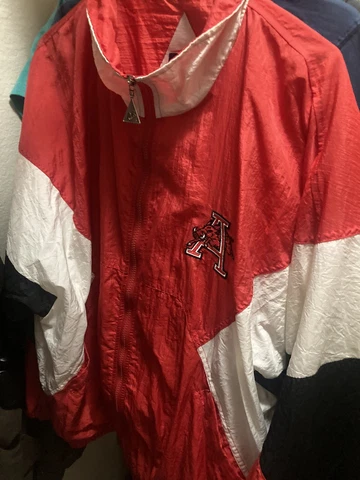VTG Arkansas Razorbacks Rare Windbreaker & Pants Large Cover