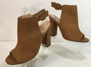 Boohoo Rebecca Bronceado Calce Ancho Zapato Peeptoe Mujer Talla UK 6 EE. UU. 8 - Imagen 1 de 8