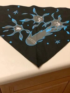 Rare Vintage Iceberg History Looney Tunes Black Triangle Cotton Scarf- Unisex - Picture 1 of 6