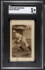 1923 Willard's Chocolates V100 Ken Williams SGC 1