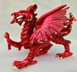 Secrets from Hidden Treasures Welsh Dragon Schmuckschatulle & Anhänger (1116) NEU - Bild 1 von 3