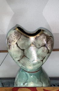Vintage MCM CARSTENS TONNIESHOF Keramik abstrakte Vase West Germany 8" hoch - Bild 1 von 6