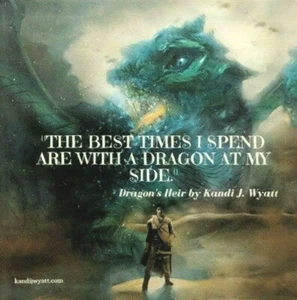 RARE STICKER for Dragon's Heir Book 2 of Dragon Courage by Kandi J. Wyatt - Bild 1 von 3