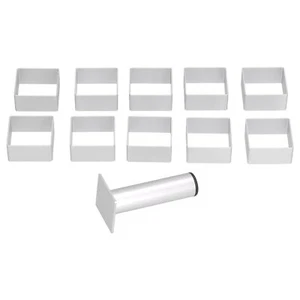 Juego de 11 moldes para pasteles molde de aluminio para pasteles de luna molde para galletas de fondant con... - Imagen 1 de 9