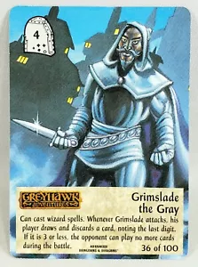 AD&D SPELLFIRE 1st Ed 36/100 GRIMSLADE THE GRAY Runes & Ruins Common Card 1994 - Picture 1 of 2