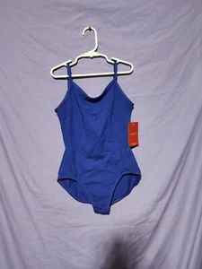 Capezio Kid's Girl's Blue Camisole Adjustable Strap Tank Dance Leotard Size L - Picture 1 of 8