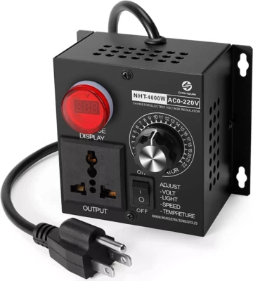 Variable Speed Controller for Electric Motors: 120–220V 15A 4000W AC - Image 1 of 4