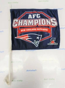 New England Patriots AFC Champions Car Flag - Picture 1 of 2