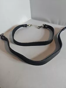 Echtleder Geldbeutel Riemen Nähen Canvas Ersatz Handtasche schwarz - Bild 1 von 2
