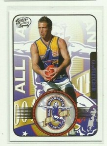 2005 AFL SELECT DYNASTY ALL AUSTRALIAN WEST COAST EAGLES CHAD FLETCHER AA20 CARD