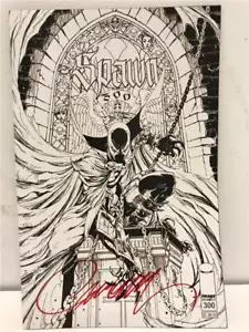 NYCC 2019 SPAWN 300 Campbell B & W Variant SIGNED by J. Scott Campbell with COA - Picture 1 of 3
