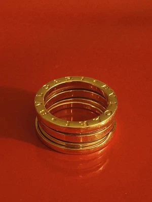 Auténtico anillo Bulgari B.Zero1 de oro amarillo de 18 quilates Foto 1 de 4