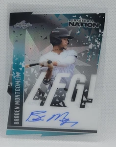 2025 Leaf Baseball Nation Braden Montgomery Autogramm LFG! #ed 6/15 - Bild 1 von 2