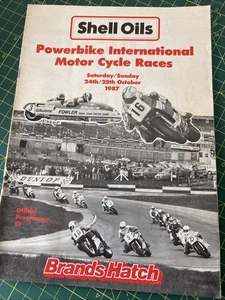 Programma Gara 25 Ottobre 1987 Marchi Hatch Moto Gare Powerbike A4 - Foto 1 di 1
