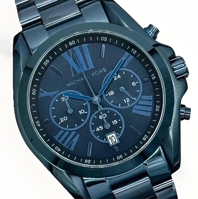 MICHAEL KORS Bradshaw MK6248 Unisex Chronograph 43mm Case Navy Blue Wristwatch - Image 1 of 4