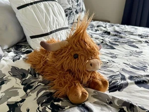 Highland Cow Heating Pad Plush Toy - Lavender Scented for Pain Relief - Picture 1 of 5