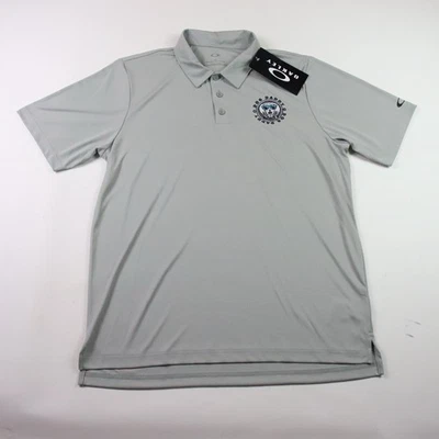 Polo de golf Oakley para hombre talla grande gris calce regular manga corta gris perro papá Foto 1 de 4