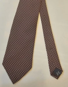 Cravatta vintage Polo Ralph Lauren uomo bordeaux foulard 100% seta cravatta lusso Italia - Foto 1 di 7